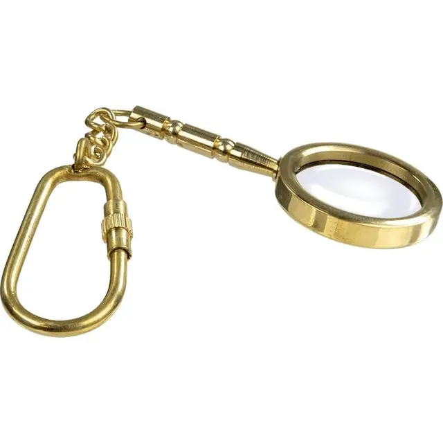 Brass Chart Magnifier Key Chain