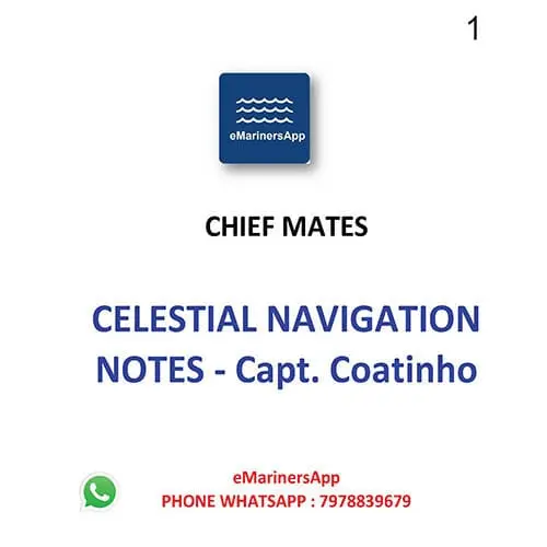Celestial Navigation Notes Capt Coatinho PHASE 1 NOTES