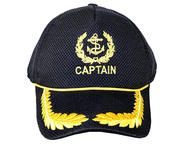 Merchant Navy Captain Mesh Cap - Black with Loreal