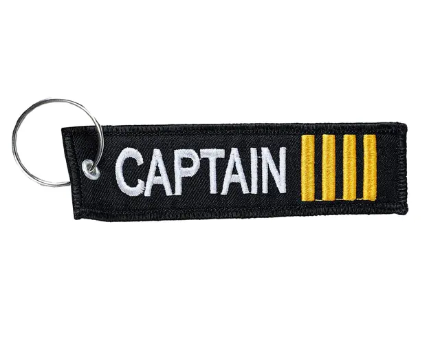 Indian Navy Keychains - Embroidered Fabric