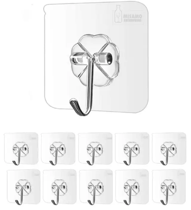Transparent Hook 10 Pcs