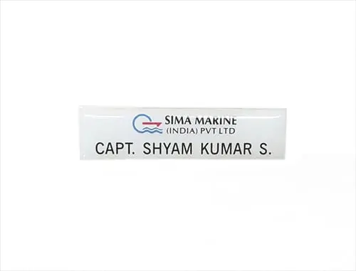 Name Plate With Company Logo