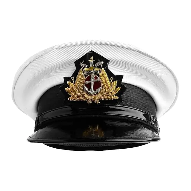 White Officer Peak Cap