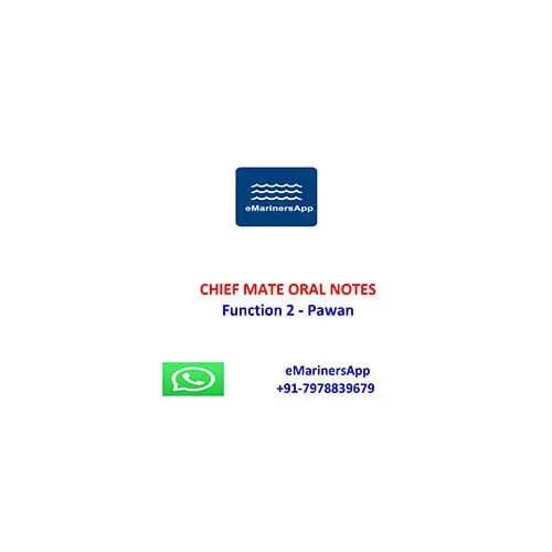 Function 2 Pawan Chief Mate Oral Notes 