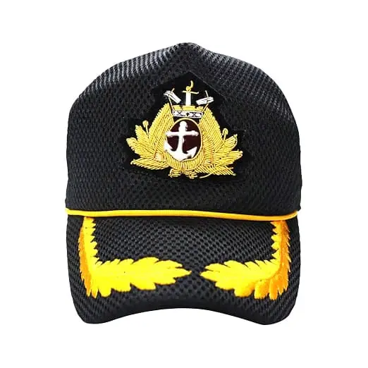 Merchant Navy Logo Cap - Black Master Mesh Type