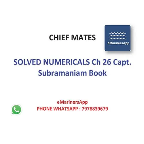 Solved Numericals Trim A Book 5 Ch 26 Capt. Subramaniam Phase I Notes