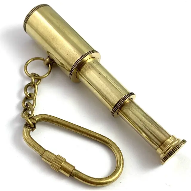 Brass Telescope Key Chain