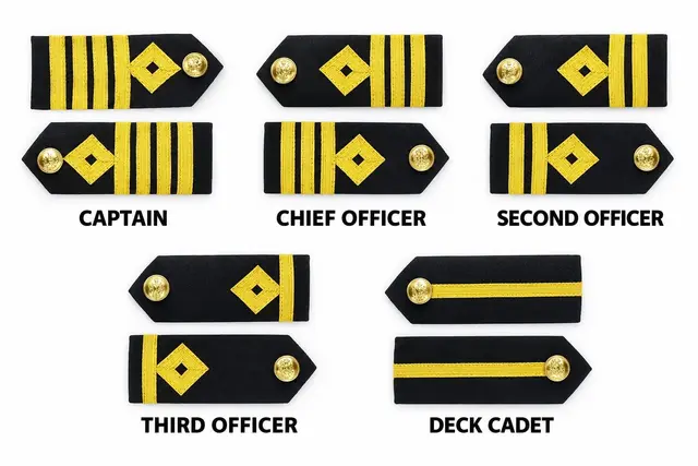 Deck Officer Hard Epaulettes - Diamond