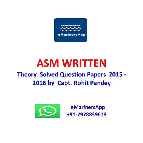 Theory Solved Question Papers 2015 , 2016 by Capt. Rohit ASM WRITTEN