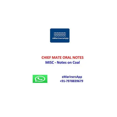 MISC Notes on Coal Chief Mate Oral Notes 