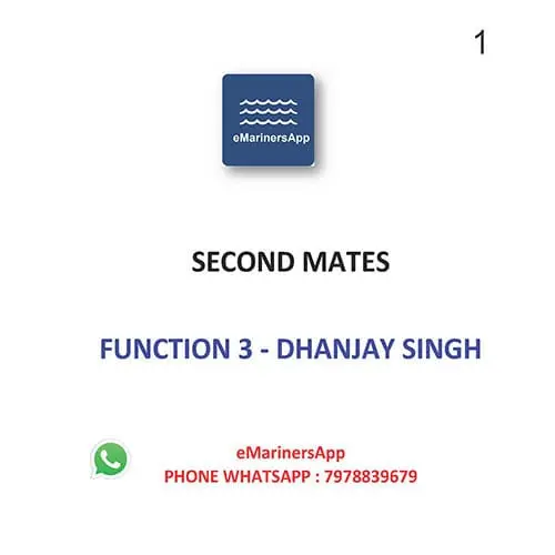 Function 3 Dhanjay Singh Second Mate Notes