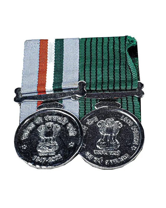 INDIAN NAVY LONG SERVICE MEDAL SET OF 2