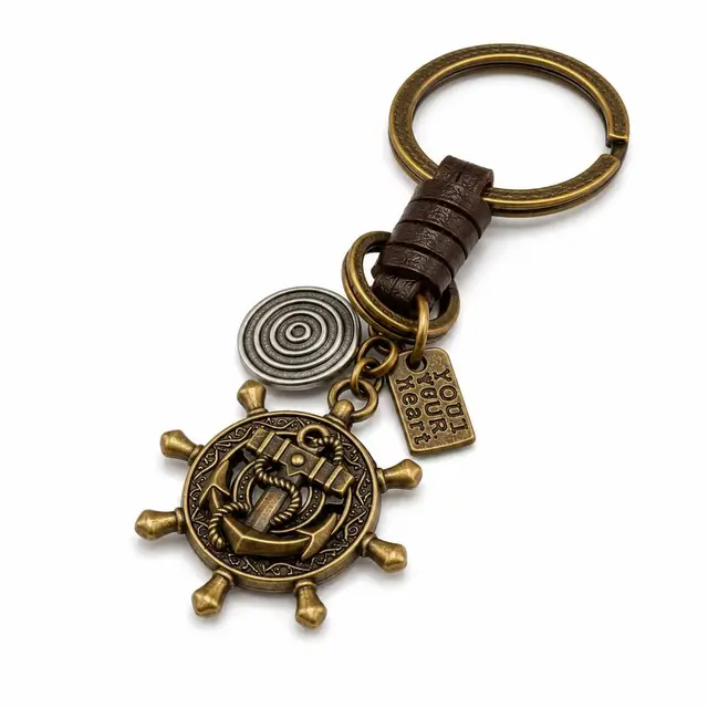 Metal Wheel Key Chain