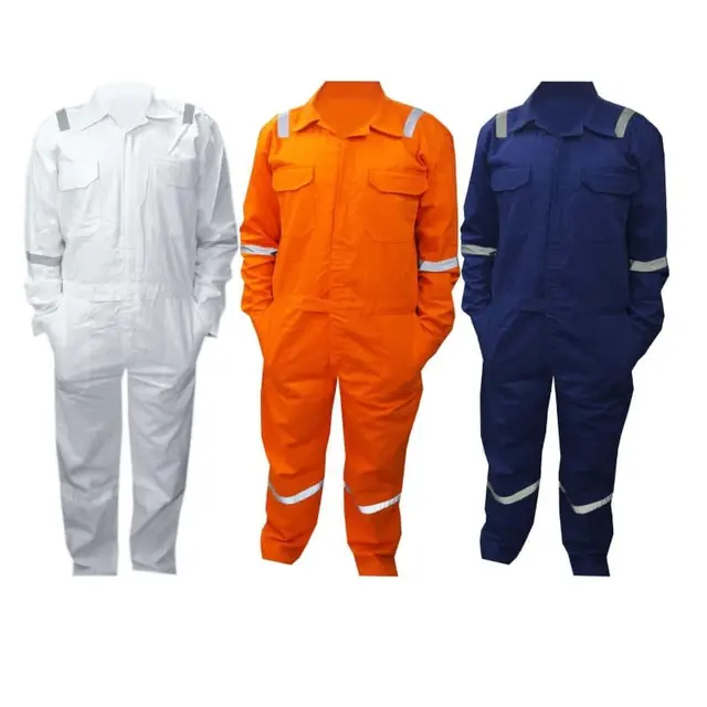 Cotton Boiler Suit With Reflective Tapes-Premium Quality