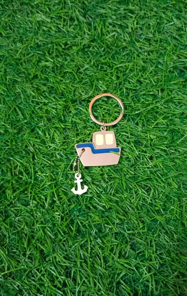 Ship With Anchor Keychain