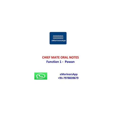 Function 1 Pawan Chief Mate Oral Notes