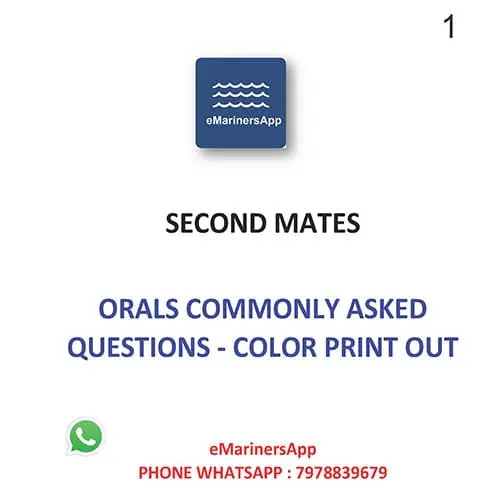 Orals Commonly Asked Questions Color Print Out Second Mate Notes