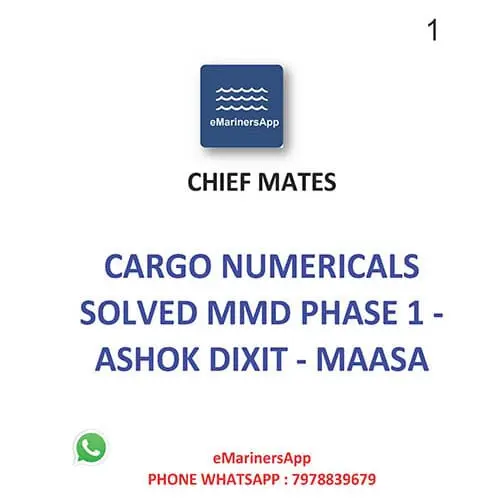 Cargo Numericals Solved MMD Phase 1 - Ashok Dixit - MAASA