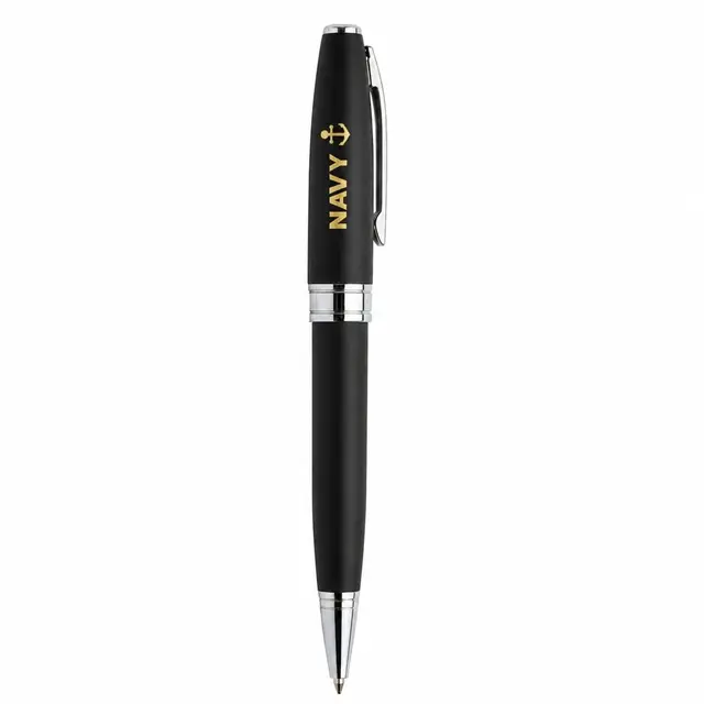  Navy Premium Metal Ball Black Pen