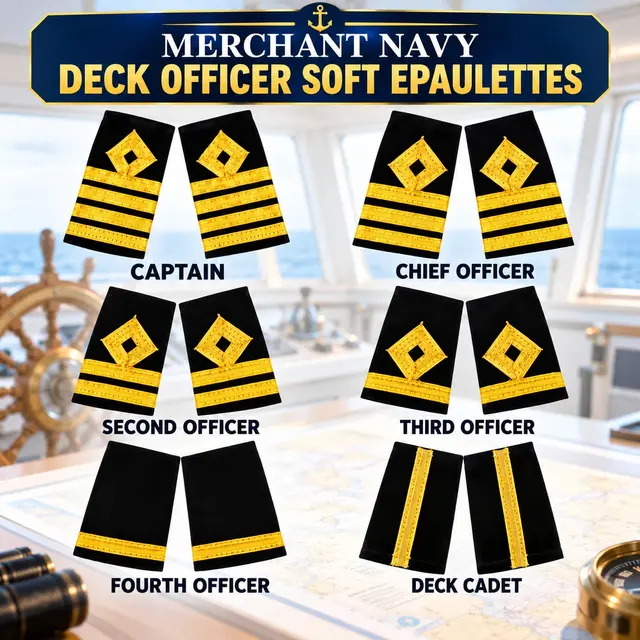 Deck Officer Soft Epaulettes - Diamond