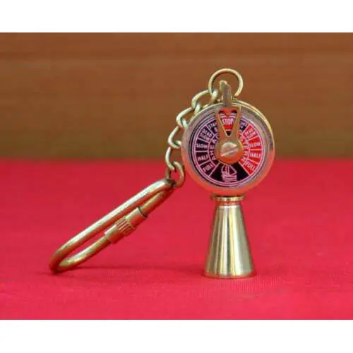 Brass Telegraph Key Chain