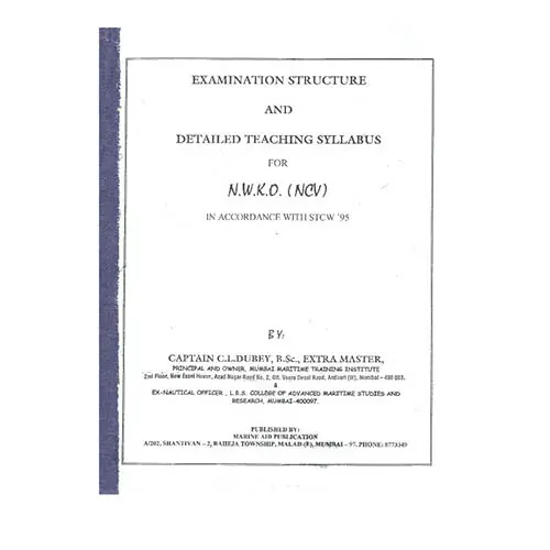 NWKO (NCV) Examination Structure and Detailed Teaching Syllabus